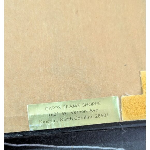 Hand-Stitched Floral Needlepoint Framed Wall Art \9x7 Cottage Farmhouse" - Picture 5 of 7